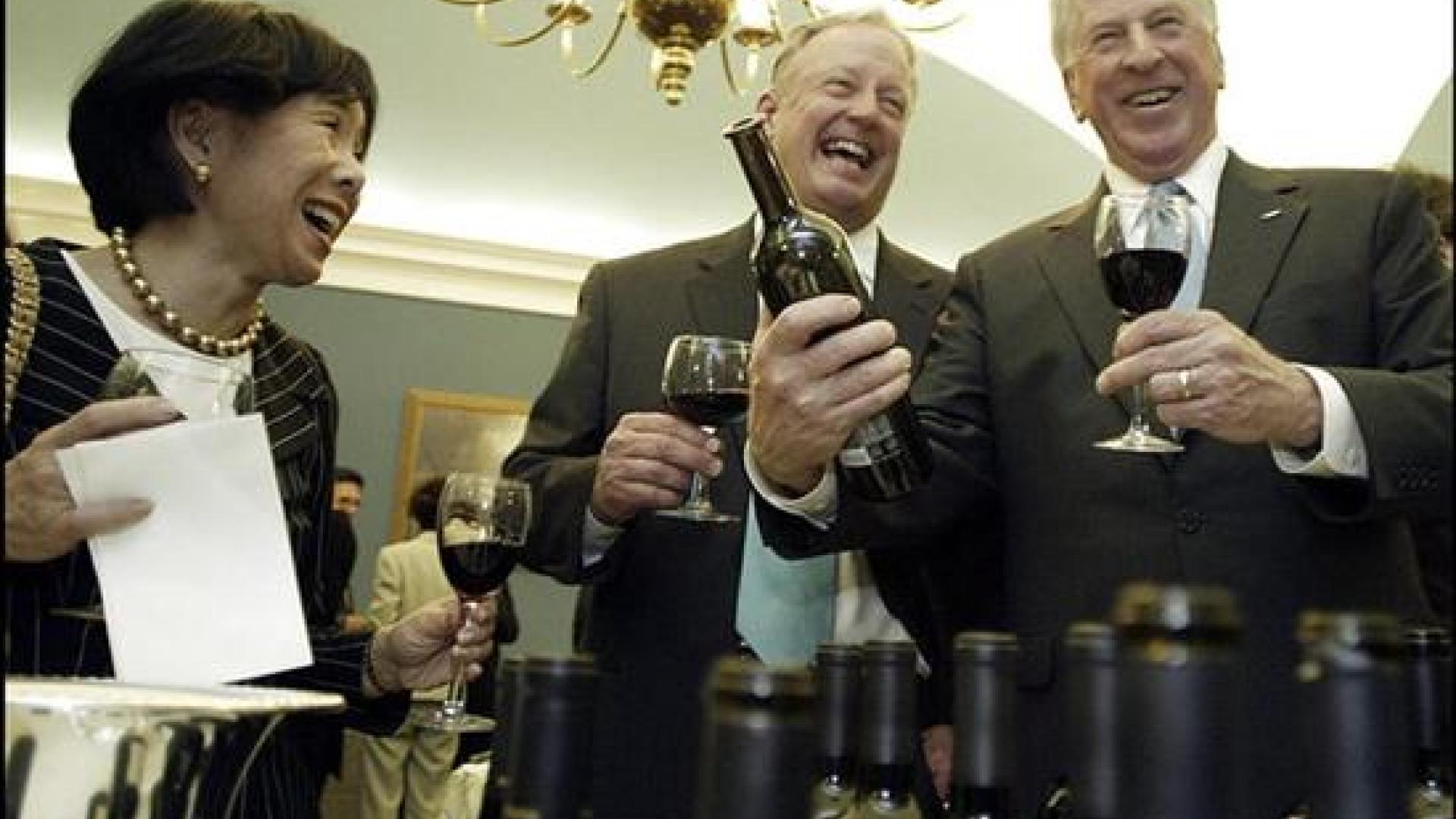 Rep. Doris Matsui, Jay Buchsbaum, and Rep. Mike Thompson